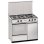 Cucina a gas Meireles 4 fuochi forno 55L acciaio inox