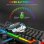 Clavier OVO 104 touches membrane sans fil gaming RGB rétroéclairé