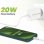 Cargador rápido Mayaxess SEK-VIRT-FF6 20 W con cable USB-C 1 m blanco