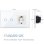Interruptor inteligente OVO Wi-Fi con enchufe UE 16 A y control por voz Alexa Google