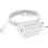 Carregador USB 20W Mayaxess branco com Cabo USB-C 1m, compacto