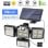 Lampe Solaire LED OVO 198 LEDs Capteur de Mouvement 3 Modes 6000K