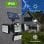 Lampe Solaire LED OVO 198 LEDs Capteur de Mouvement 3 Modes 6000K