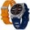 Police PEIUN00003X0 Bluetooth GPS 45mm Acier Noir Bracelet Silicone 22mm Cardio