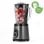 H.koenig Batidora De Vaso Mxk36 1,5l 1000w, Licuadora Potente Con Función Pica Hielo, Jarra De Cristal Graduada, 2 Velocidades + Pulse, Gris Antracite