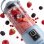 H.koenig Mini Batidora Portátil Recargable 470 Ml, Batidora De Smoothies Inalámbrica 110w Con 6 Cuchillas De Acero Inox, Recargable Usb-c 3,5h, Azul Claro