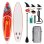 Tabla de paddle surf hinchable Funwater SUPFR01E 350x84x15 cm Roja