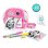 Fotocamera Istantanea Canal Toys Kids CLK 013 Flash Bianco e Nero Rosa