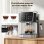 Cafetera Espresso Airmsen Mk-787g 1,8 L 20 bares con vaporizador y pantalla LCD
