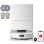 Roborock Qrevo Edge 2 Set Robot Aspirador Fregona, 25000Pa, 7,98cm, Antienredos, 81ºC+Secado, Blanco