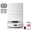 Roborock Qrevo Edge 2 Set Robot Aspirador Fregona 25000 Pa, 7,98cm, Antienredos, 81ºC+Secado, Blanco