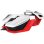 Ratón Mad Catz R.A.T.1 USB 3500 DPI Ambidextre Noir Rouge Blanc