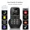 Artfone C1+4G 4G 1,8" Botones Grandes Botón SOS Base Carga Negro