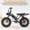 Bicicleta Elétrica Rolipo M7 750W Suspensão Dupla Fat Tire 20"