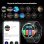 Iowodo Bluetooth 1,45" Negro Correa Silicona y Nailon IP68 SpO2 Pulsómetro