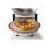 Ariete 918 Pizzaofen Kompakt 1200 W mit feuerfestem Stein Weiß Bis 400°C