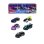 Majorette Sl Neon Racer 5 Miniaturen 1/64 Set Mit Metallkarosserie und Neonfelgen