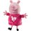 Peluche Peppa Pig Sleepover avec Lumière et Nana, Sac de Couchage et Poignée