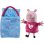 Peluche Peppa Pig Sleepover avec Lumière et Nana, Sac de Couchage et Poignée
