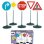 Signal de circulation enfant Theo Klein 2980 - 5 panneaux pédagogiques