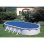 Cubierta Solar Piscina Ovalada GRE CPROV610 6,10 x 3,75 m Polietileno Azul 180 µm