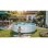 Piscina desmontable GRE Fidji Ø4,80 m Acero blanc, filtration sable 4 m³/h