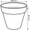 Vaso Elho Loft Urban Ø40 cm Plastica Riciclata Serbatoio Acqua Ruote Trasparenti
