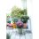 Vaso Elho Loft Urban Ø40 cm Plastica Riciclata Serbatoio Acqua Ruote Trasparenti