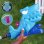 Wassersprinkler Nerf Super Soaker Hop & Chomp Hai, 2 rotierende Düsen, beweglicher Kiefer, Schlauchanschluss, Außen-Spielzeug