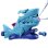 Wassersprinkler Nerf Super Soaker Hop & Chomp Hai, 2 rotierende Düsen, beweglicher Kiefer, Schlauchanschluss, Außen-Spielzeug