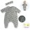 Pyjama-Set und Haarreif für Corolle BB36 Puppe 36 cm