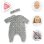 Pyjama-Set und Haarreif für Corolle BB36 Puppe 36 cm