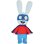 Kuscheltier Hase Superheld Jemini Simon mit Umhang 35 cm