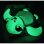 Peluche Tartaruga Jemini Luminou 25 cm Fotoluminescente Blu