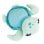 Peluche Tartaruga Jemini Luminou 25 cm Fotoluminescente Blu