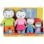 Set Stofftiere Jemini T'choupi Familie 4 Teile waschbar 9,5-19 cm