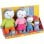 Set Stofftiere Jemini T'choupi Familie 4 Teile waschbar 9,5-19 cm