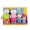 Set Stofftiere Jemini T'choupi Familie 4 Teile waschbar 9,5-19 cm
