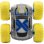Coche Teledirigido Exost 360 Cross Flash 1:18 Amarillo 360° Volteretas LED