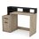 Bureau Demeyere Delphi avec rangement Kronberg Roble/noir 126.2x59.8x93.5 cm