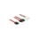 Cable SATA DeLOCK 0,5 m Macho Macho Rojo Negro