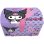 Caixa de Joias Musical Kuromi Kids Licensing com Código Secreto, Espelho, 2 Gavetas, Bandeja Extraível, Efeito Sonoro, Violeta, 21 x 15 x 12 cm, +5 Anos