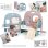 Asilo Pieghievole per Bambine Smoby Baby Care con 4 Zone e Accessori