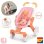 Carrinho para Bonecas Smoby Baby Nurse Pop 4 Rodas Mango Ergonómico 53 cm