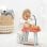 Kit de Jogo 3 em 1 Ecoiffier para Bonecas 32 cm com Cadeira Alta, Trocador e Banheira