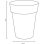 Vaso EDA Toscane Rotondo Blu Jean Polipropilene Ø44 x H53 cm 50 L
