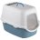 Katzentoilette Kerbl Cathy F Kohlefilter Klapptür 56x40x40 cm Weiß Blau