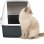 Cassetta igienica Catit Airsift Regular con tetto, porta fumata e filtro AirSift™ grigio