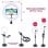 Kit Studio Video 2 in 1 Canal Toys LED Multicolore Treppiede 80 cm Schermo Verde XL