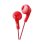 Kopfhörer JVC HA-F160-R-E mit Kabel, 3,5 mm Anschluss, Musik, rot